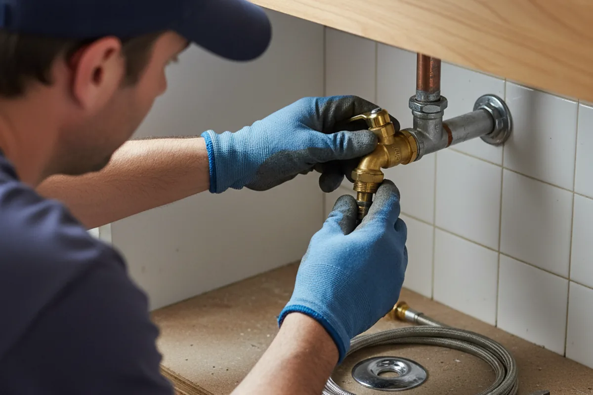 Shutoff valve and fitting work during Faucet and Fixture Repair in Tallahassee